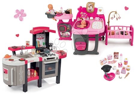 Pečovatelské centrum pro panenky - Set domeček pro panenku Violette Baby Nurse Large Doll's Play Center Smoby - 30