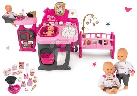 Pečovatelské centrum pro panenky - Set domeček pro panenku Violette Baby Nurse Large Doll's Play Center Smoby - 22