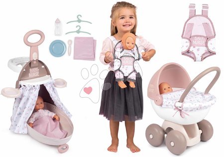 Baby Nurse - Set kovčeg za previjanje s krevetićem i sjedalicom Violette Baby Nurse Smoby