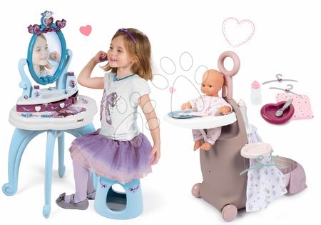 Baby Nurse - Set kovčeg za previjanje s krevetićem i sjedalicom Violette Baby Nurse Smoby