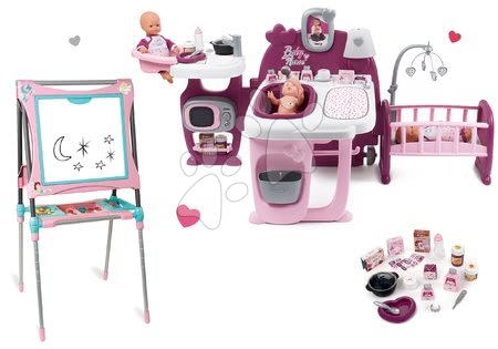 Pečovatelské centrum pro panenky - Set domeček pro panenku Violette Baby Nurse Large Doll's Play Center Smoby - 27