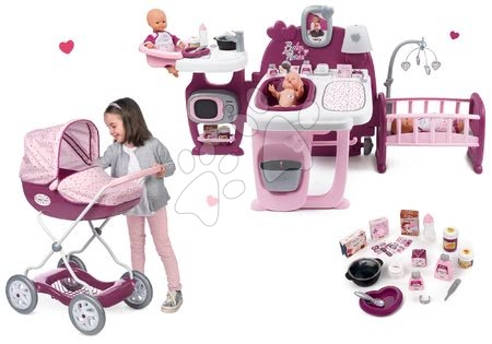 Pečovatelské centrum pro panenky - Set domček pre bábiku Violette Baby Nurse Large Doll's Play Center Smoby - 7