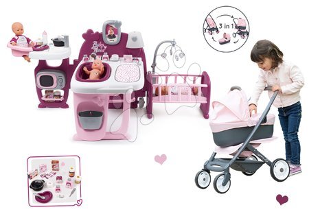 Domečky pro panenky - Set domeček pro panenku Violette Baby Nurse Large Doll's Play Center Smoby - 1