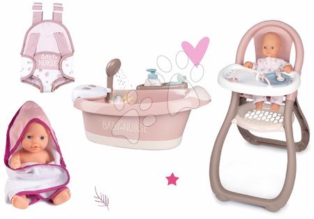 Smoby - Komplet banjica s tekočo vodo elektronska Violette Baby Nurse Smoby 