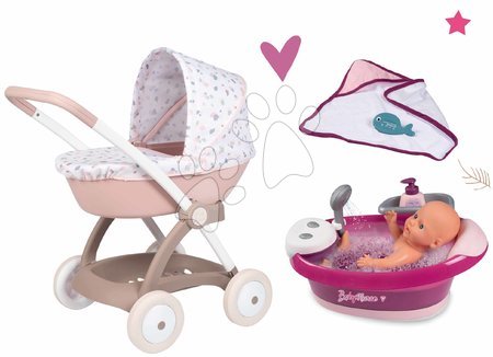 Seturi - Set cădiță cu apă curentă electrică Violette Baby Nurse Smoby 