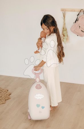 Babaházak - Pelenkázó kocsi kerekeken Suitcase 3in1 Natur D'Amour Baby Nurse Smoby - 7