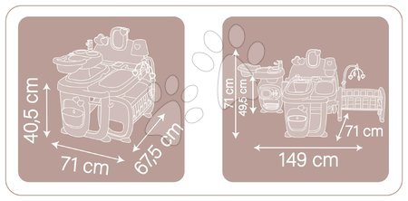 Cocinas para niños sets - Set de cocina electrónica con altura ajustable Tefal Evolutive y casa de muñecas Smoby - 15