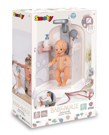 Detské práčky - Set práčovňa s práčkou s predným plnením a kúpeľňa pre bábiky Rowenta Wash&Clean Laundry Smoby - 45