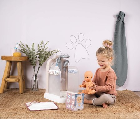 Detské práčky - Set práčovňa s práčkou s predným plnením a kúpeľňa pre bábiky Rowenta Wash&Clean Laundry Smoby - 31