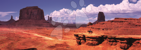 Panoramske puzzle - Puzzle Panorama Monument Valley USA Educa - 1