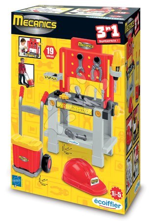 Workbench playsets - Work table with helmet Super Pack Mecanics Écoiffier - 2