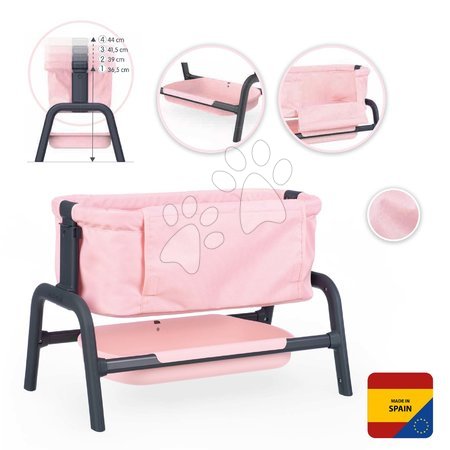 Játékbaba kiságyak és bölcsők - Kiságy Powder Pink Maxi-Cosi&Quinny Co Sleeping Bed Smoby - 2