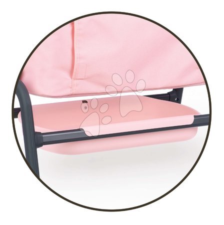 Játékbaba kiságyak és bölcsők - Kiságy Powder Pink Maxi-Cosi&Quinny Co Sleeping Bed Smoby - 3