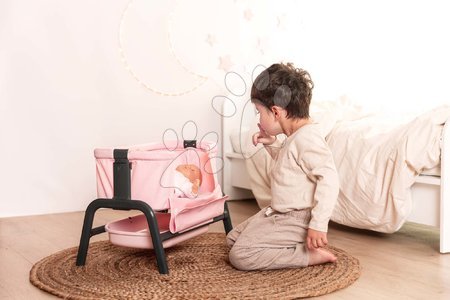 Játékbaba kiságyak és bölcsők - Kiságy Powder Pink Maxi-Cosi&Quinny Co Sleeping Bed Smoby - 7