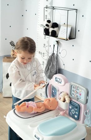 Cărucioare medicale pentru copii - Set masă medicală Baby Care Center Smoby - 46