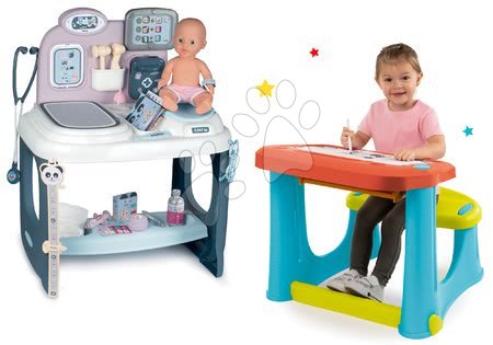 Wózki medyczne w zestawie - Zestaw stolik do badania niemowląt Baby Care Center Smoby - 19