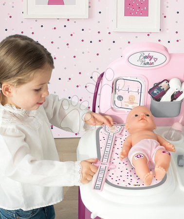 Orvosi kocsik gyerekeknek - Orvosi vizsgáló és pelenkázó pult Violette Baby Care Center Smoby - 3