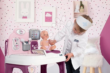 Orvosi kocsik gyerekeknek - Orvosi vizsgáló és pelenkázó pult Violette Baby Care Center Smoby - 12