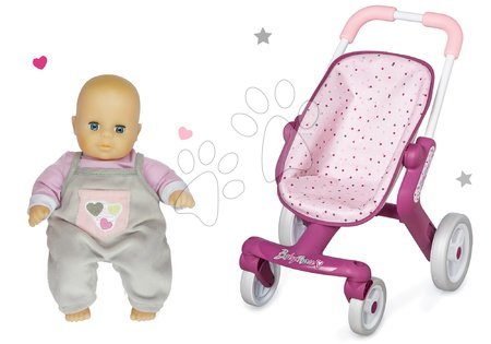 Kočárky pro panenky sety  - Set kočárek s otočnými kolečky Baby Nurse Smoby - 11