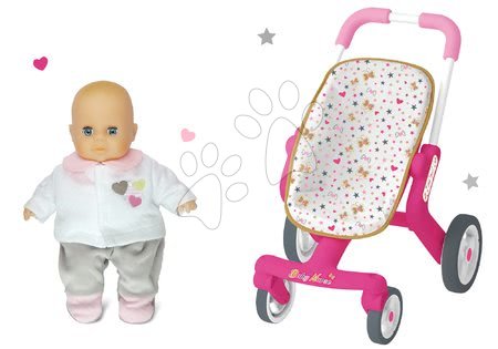 Kočárky pro panenky sety  - Set kočárek s otočnými kolečky Baby Nurse Smoby - 15