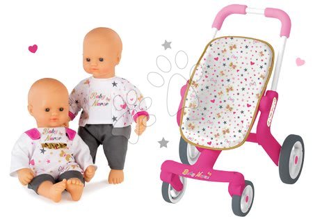 Passeggini dai 18 mesi - Set passeggino con ruote girevoli Baby Nurse Smoby - 13