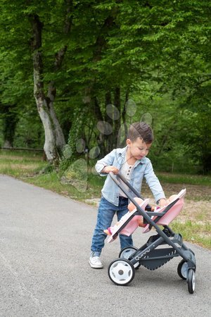 Passeggini per bambole set - Set passeggino gemellare e culle Powder Pink Maxi Cosi&Quinny Smoby - 11