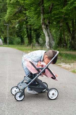 Passeggini per bambole set - Set passeggino gemellare Powder Pink Maxi Cosi&Quinny Smoby - 9