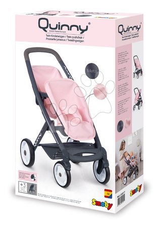 Passeggini per bambole set - Set passeggino gemellare Powder Pink Maxi Cosi&Quinny Smoby - 33