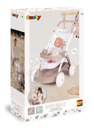 Kočárky od 18 měsíců - Kočárek sportovní s textilním potahem Pushchair Natur D'Amour Baby Nurse Smoby - 8