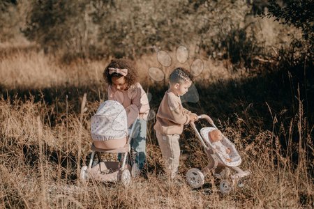 Kočárky od 18 měsíců - Hluboký kočárek s textilním potahem Pram Natur D'Amour Baby Nurse Smoby - 6