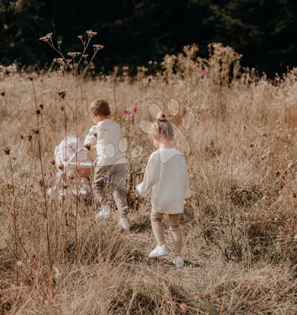 Kočárky od 18 měsíců - Hluboký kočárek s textilním potahem Pram Natur D'Amour Baby Nurse Smoby - 14