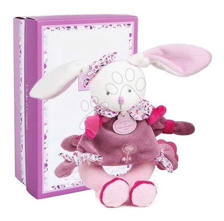 Conigli di peluche - Plyšový zajačik s hrkálkou Lapin Cerise Rattle Doudou et Compagnie - 3