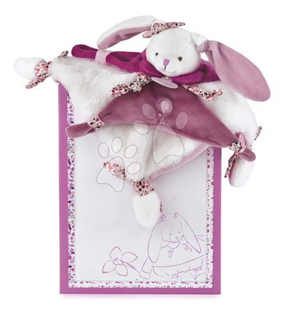 Plush rabbits - Plyšový zajačik na maznanie Lapin Cerise Doudou et Compagnie - 4