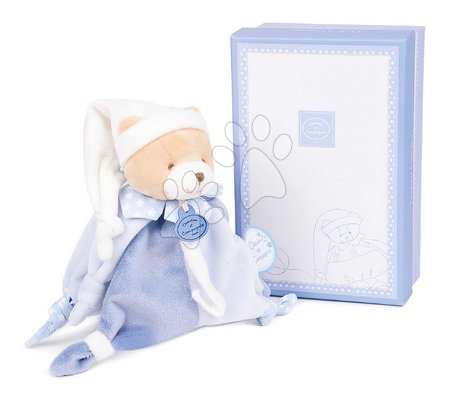 Orsi di peluche - Plyšový medvedík s klipom na cumlík Ours Petit Chou Doudou Dummy Holder Doudou et Compagnie - 2