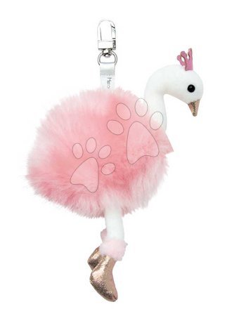 Plyšové hračky | Strana 15 - Plyšová labuť klíčenka Pink Swan Key Ring Histoire d’ Ours