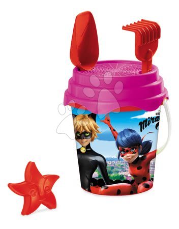 Kbelíky do písku - Batoh s kbelík setem Miraculous Mondo - 1