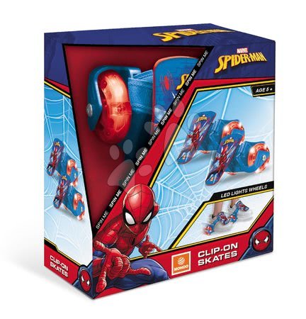 Kids' roller skates  - Clip-on shoes with wheels and Spiderman light Mondo - 3