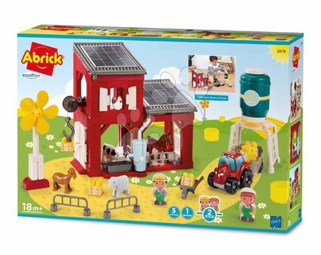 Gioco di costruzioni per bambini  Abrick - Costruzione fattoria ecologica con pannelli solari Abrick Écoiffier - 6