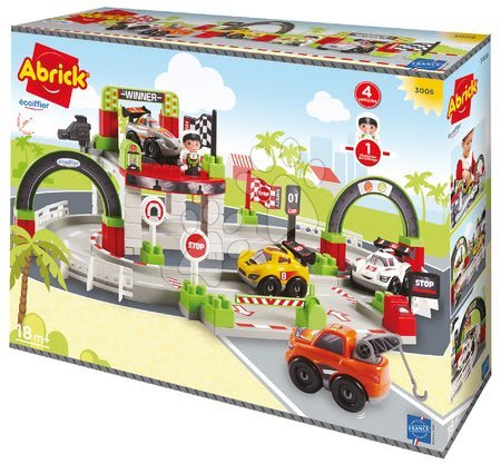 Abrick building toys - Racing track construction set with winner Abrick Écoiffier - 2