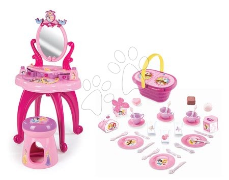 Kosmetické stolky sety - Set kosmetický stolek Disney Princezny 2v1 Smoby - 12