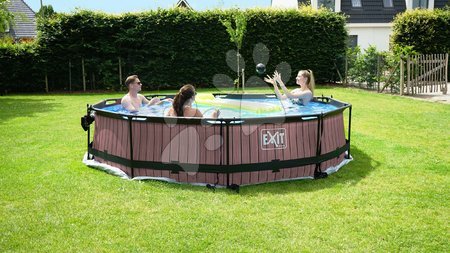 Piscines rondes - Piscine avec filtration Wood pool Exit Toys - 6