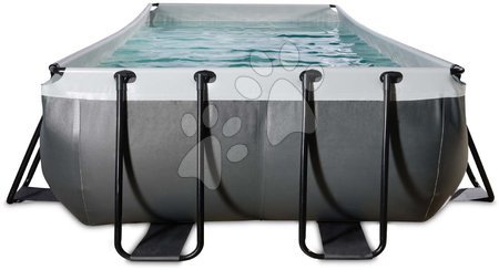 Piscine dreptunghiulare - Piscină cu filtrare pentru nisip Black Leather pool Exit Toys - 3