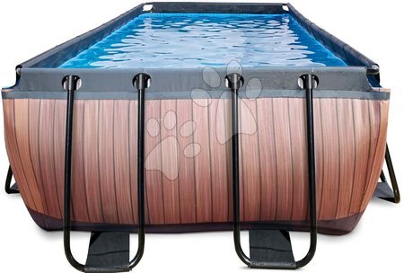 Bazeni pravokotni - Bazen s filtracijo Wood pool Exit Toys - 4