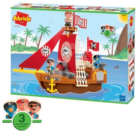 Jeux de construction Abrick - Construction Pirate Ship Abrick Écoiffier - 3