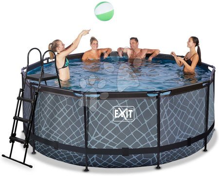  | Page 50 - EXIT Stone Pool ø360x122cm with sand filter pump - grey_1