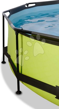 Piscine rotunde - Piscină cu acoperiș si filtrare Lime pool green Exit Toys  - 2