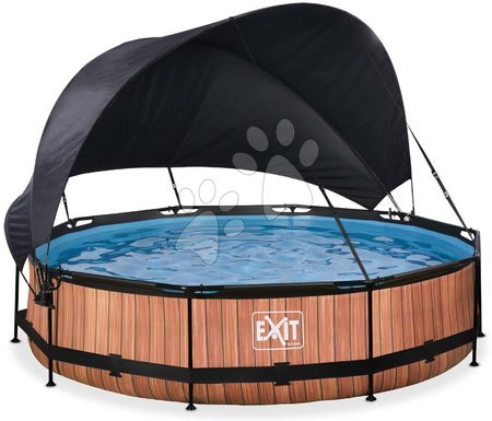  - Bazén se stříškou a filtrací Wood pool Exit Toys