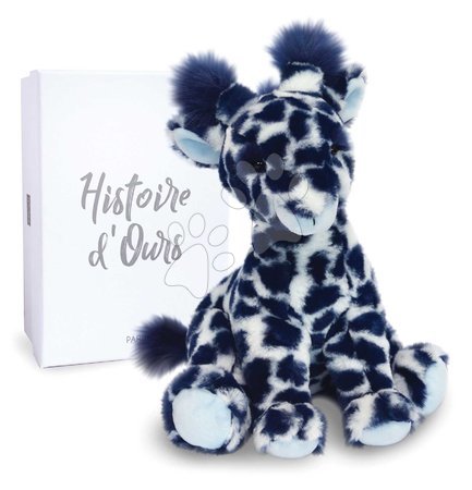 Plyšové a textilní hračky - Plyšová žirafa Lisi the Blue Giraffe Histoire d’ Ours - 1