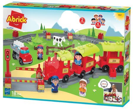 Gioco di costruzioni per bambini  Abrick - Costruzione Treno con binari Steam Train Abrick Écoiffier  - 2