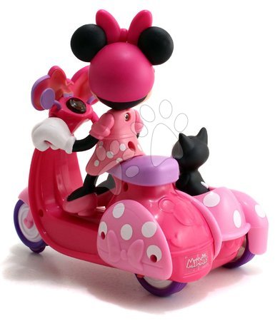 Mașini cu telecomandă - Motocicletă cu remorcă și telecomandă IRC Minnie Scooter Jada - 7